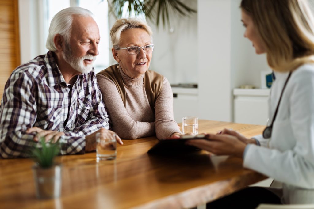 Arizona senior receiving care during a mobile primary care home visit